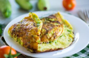 Tortilla de brócoli con zanahoria