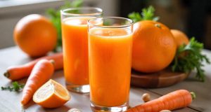 Receta: Jugo antioxidante de naranja, zanahoria y jengibre